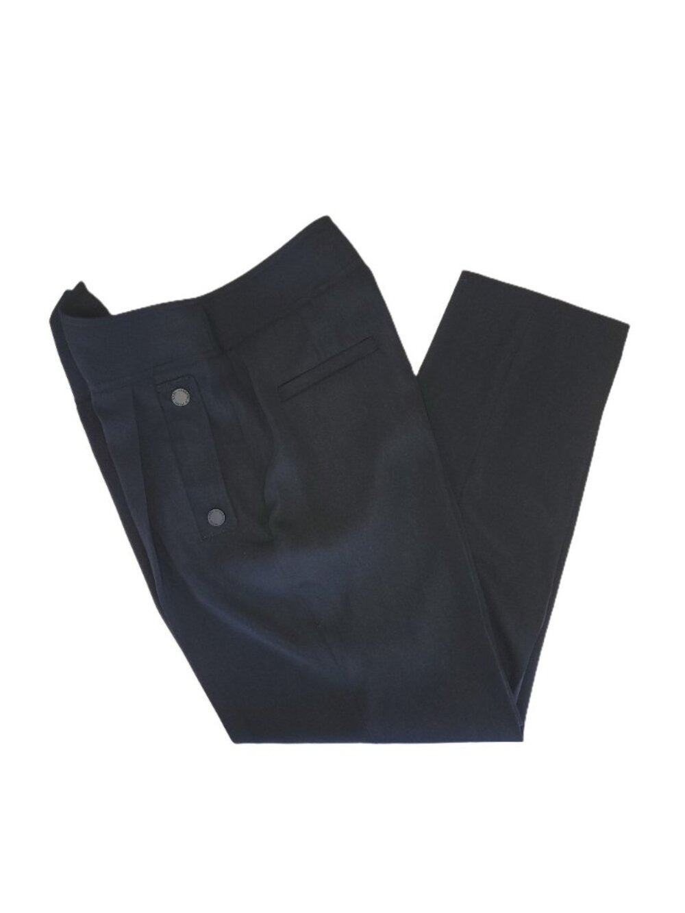 NWT Karl Lagerfeld Paris Black‎ High Waist Straight Leg Dress Pants Women's SZ 6